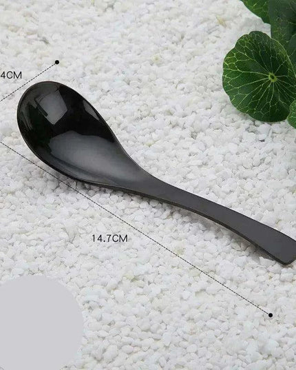 Elegant Multifunctional Japanese Stainless Steel Spoon for Soups, Desserts, and Beverages