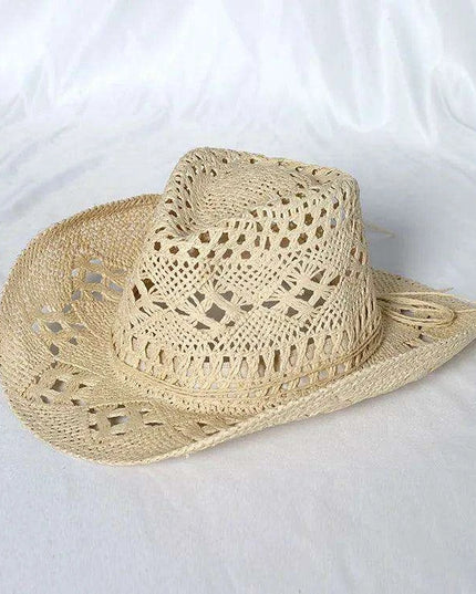 Vintage-Inspired Thick Straw Cowboy Hat