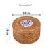 Elegant Handwoven Rattan Tea Caddy: The Perfect Organizer for Tea Aficionados