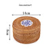 Handcrafted Rattan Tea Organizer Box with Lid