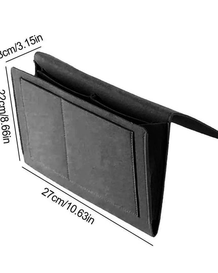 Chic Felt Wall Organizer - Stylish Non-Slip Storage Solution for Bedside Essentials