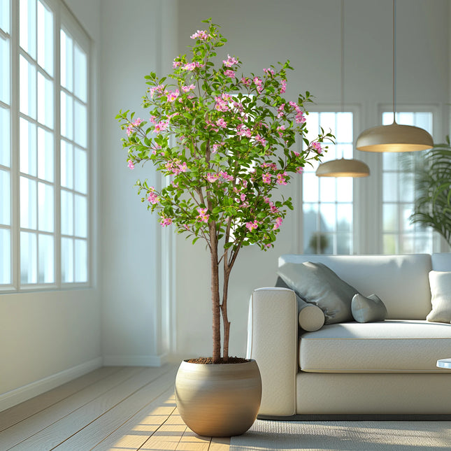 Shop Home Decoration Artificial Peach Golden Maiden Tree - Aesthetic I