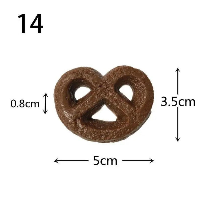 Lifelike Cookie Display Collection - 16 Realistic Replicas for Bakery Showcases and Photography