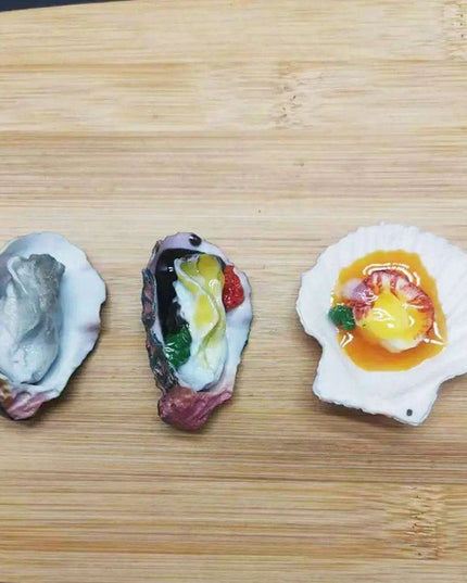 Realistic Scallop Shell BBQ Oyster Miniature Model - Perfect for Creative Projects