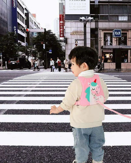 Charming Toddler Safety Backpack with Angel Wings and Anti-Lost Wrist Link