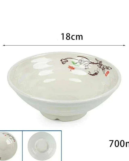 Chic Melamine Bowl for Ramen and Salad – Perfect for Home and Restaurant Use