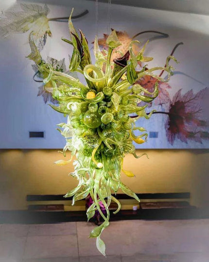 Luxurious Customizable LED Glass Chandelier for Sophisticated Interiors