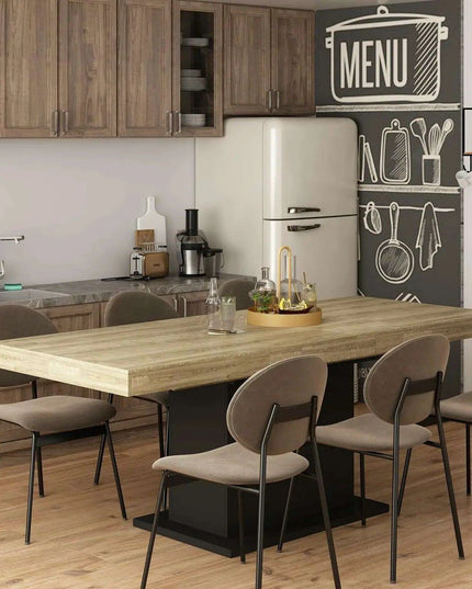 Elegant 78.7" Modern Rectangular Dining Table