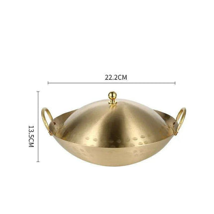 Solo Copper Hotpot Adventure: High-Quality Single Person Set with Quick Delivery