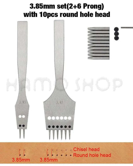 Premium Interchangeable Round Chisel Tool Set for Leather Crafting