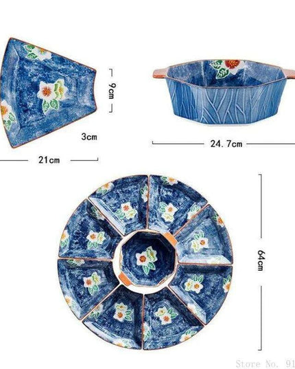 Elegant New Year's Eve Ceramic Dining Set for a Luxe Celebration