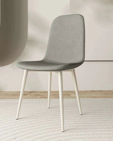 Chic White Leather Dining Chair for Upscale Aesthetics