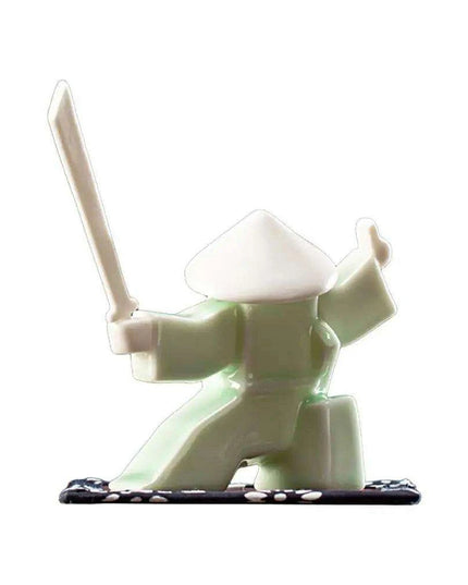 Elegant Samurai Porcelain Incense Holder - Unique Artistic Censer for Home Serenity