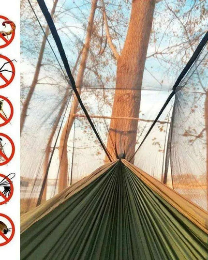 Ultimate Adventure Hammock: Weatherproof with Mosquito Net and Canopy Protection