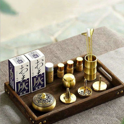 Brass Incense Creation Kit - Versatile Incense Burner Accessories for Yoga, Meditation, and Home Fragrance
