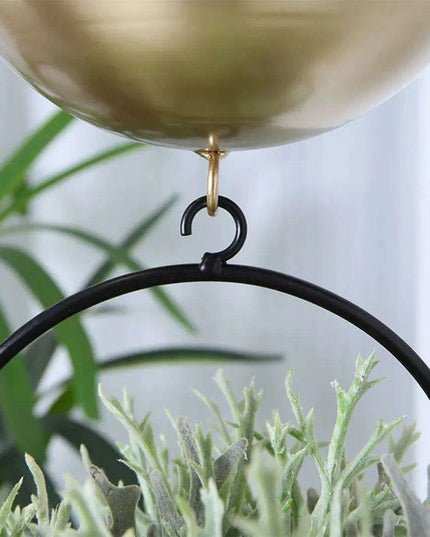 Chic Metal Hanging Planter - Stylish Accent for Home and Garden