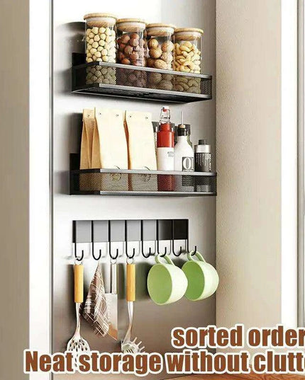 Magnetic Spice and Towel Holder for Kitchen Organization