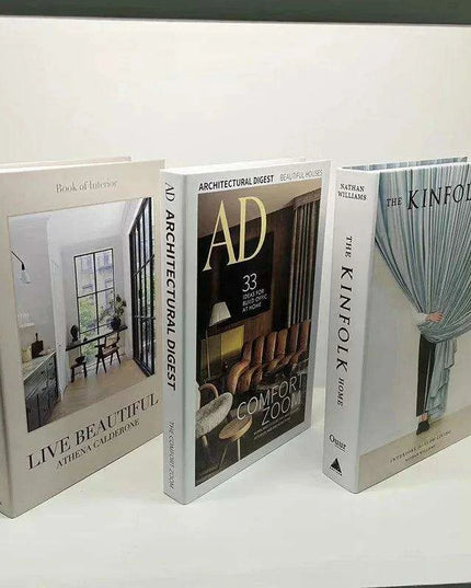 Elegant 3-Piece Decorative Faux Book Set for Home Décor