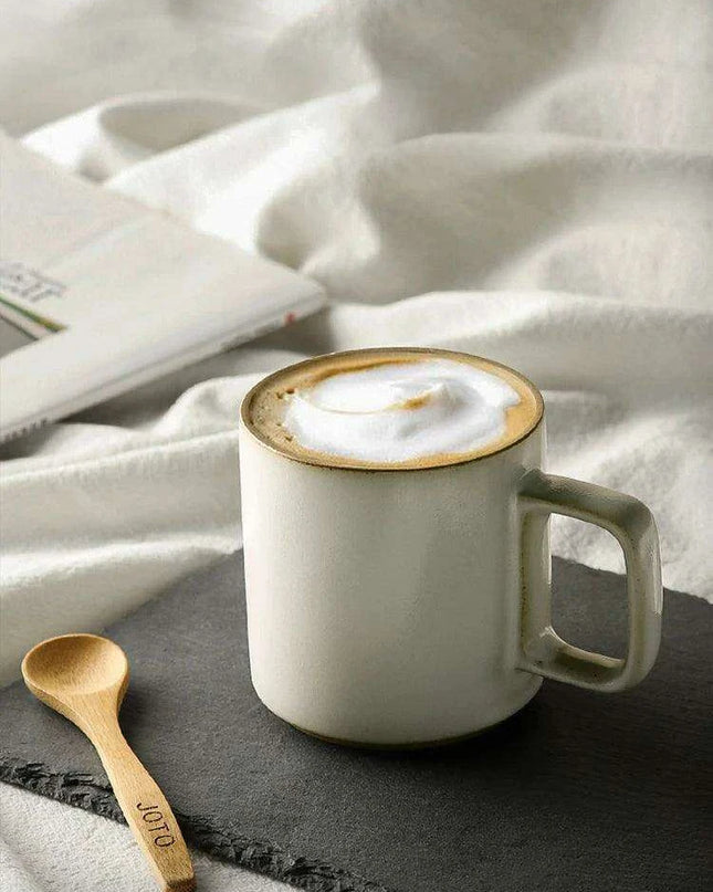 Artisan Vintage Clay Stoneware Coffee Mug - A Touch of Rustic Charm for Your Home