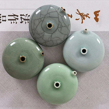 Artisan Water Drop Ceramic Inkstone for Creative Inspiration