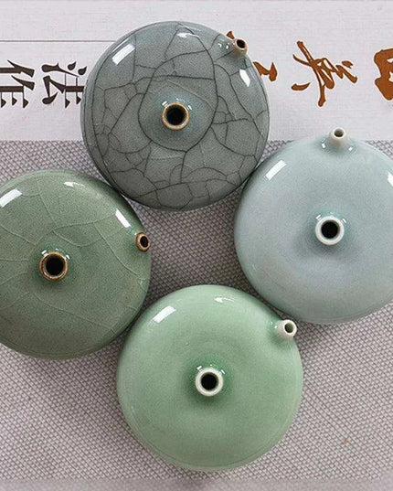Artisan Water Drop Ceramic Inkstone for Creative Inspiration