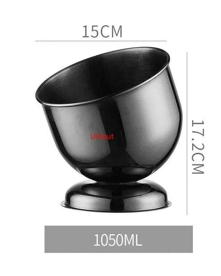 Majestic Deer Head Ice Bucket: Luxurious European Charm in Dual-Tone Design