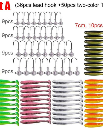 Premium Bass and Trout Fishing Tackle Box - High-Quality Hooks, Soft Bait, and Accessories for Anglers