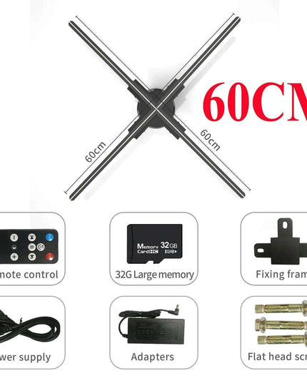 Revolutionary 3D Holographic Advertising Projector - Elevate Your Brand Experience