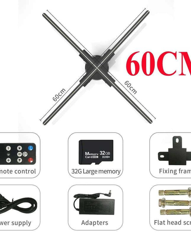 Revolutionary 3D Holographic Advertising Projector - Elevate Your Brand Experience