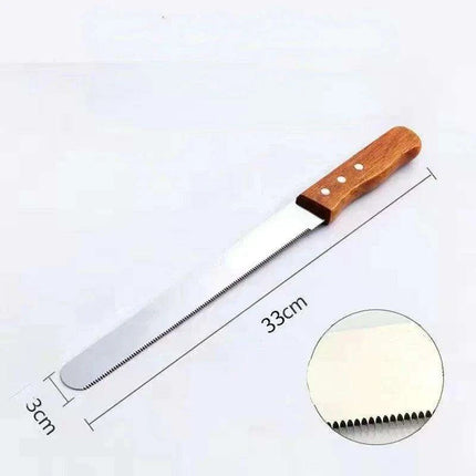 Efficient Wooden Bread Knife Trio - Slice with Ease and Precision