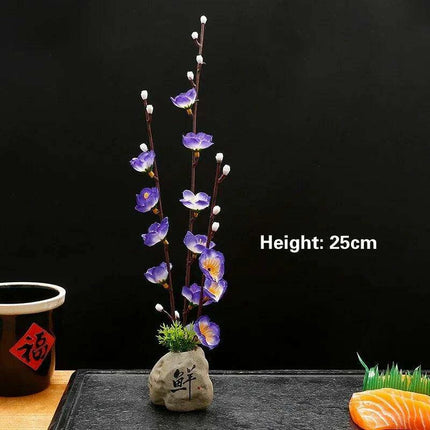 Elegant Floral-Inspired Sushi Serving Set for Luxurious Dining