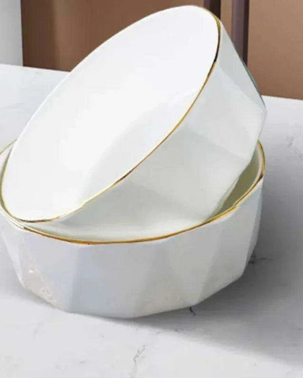 Enhance Your Dining Aesthetics with Portable White Ceramic Tableware and Cutlery Set