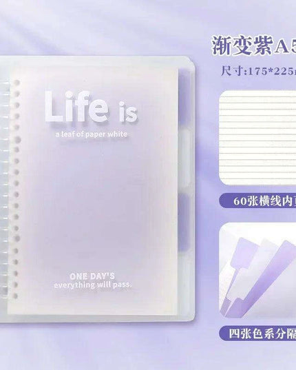 Customizable Ombre A5 & B5 Notebook Set for Stylish Office & School Essentials