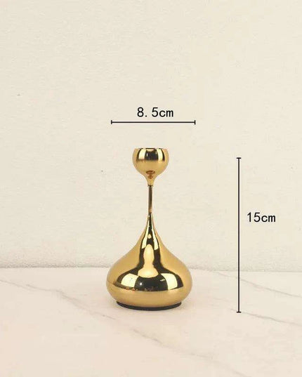 Contemporary Silver Teardrop Candle Holder for Elegant Home Decor