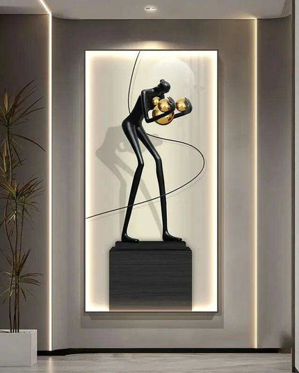 Contemporary Crystal-Embellished LED Wall Light - Artistic Home Illumination Decor