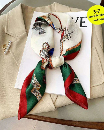 Elegant Satin Square Shawl Hijab: Luxurious 70x70cm Bandana for Women