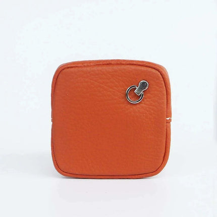 Chic Personalized Cowhide Leather Coin Wallet with Practical Storage Features