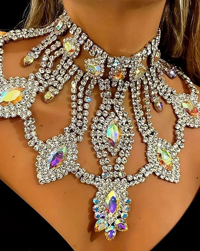 Radiant Crystal Statement Necklace for Special Occasions