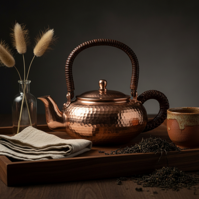 Solid Copper Teapot — Handmade Chinese Kungfu Style, 350 ml Teapots 350ml-small-red-copper-teapot-handmade-solid-thick-copper-personal-tea-kettle-chinese-kongfu-style-copper-tea-pot-mini Kitchen & Dining›Tea & Coffee›Teapots