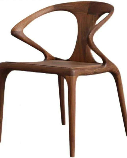 Chic North American Black Walnut Lounge Chair for Multi-Purpose Use