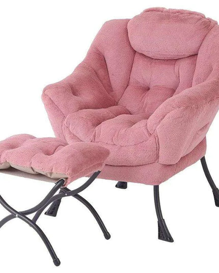 Elegant Lounge Chair Ensemble with Ottoman and Storage Compartment