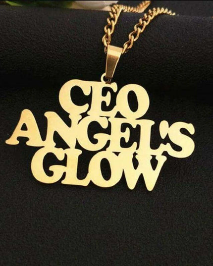 Personalized Unisex Stainless Steel Name Necklace with Chunky Chain