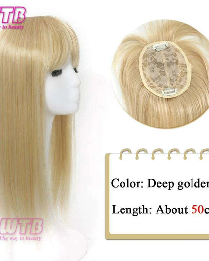 Bangs & Volume: Clip-In Hair Topper for Instant Transformation