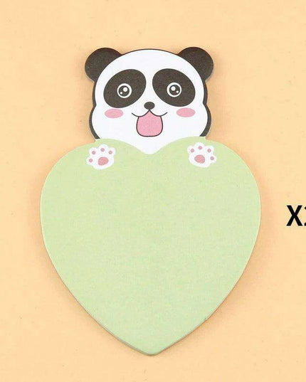 Charming Animal-Inspired Heart-Shaped Sticky Notes for Creative Minds
