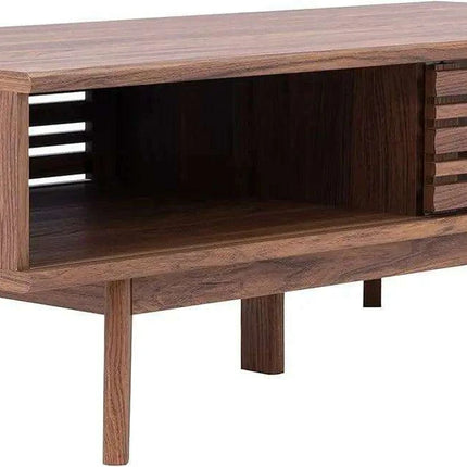 Rori Elegant Walnut Coffee Table with 1 Shelf - Chic Centerpiece for Living Rooms (46" w. x 23" d. x 16" h.)