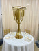 Golden Elegance Wedding Flower Vase Set with Arch Tree Stand for Stunning Centerpieces