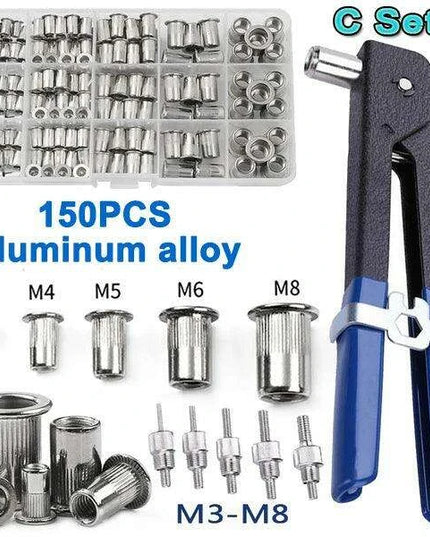 Ultimate Precision Rivet Nut Kit: Complete M3-M8 Stainless Steel & Aluminum Set
