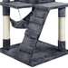 Premium Charcoal Grey Cat Tower Playground with Interactive Features - Ultimate Feline Retreat