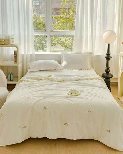 Innovative Breathable Summer Quilt - Double Layer Cooling Design, Lightweight & Washable