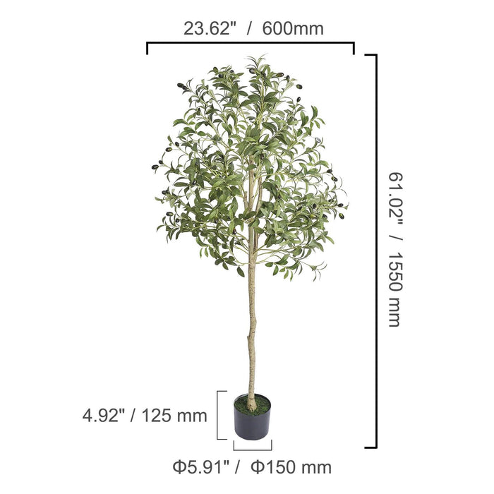 Personalized Realistic Stainless Steel Olive Tree for Stylish Home and Garden Decor